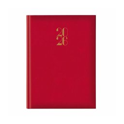 Agenda datata saptamanal A4 Artilux, hartie ivory, coperta rosie