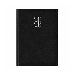 Agenda datata saptamanal A4 Artilux, hartie ivory, coperta neagra