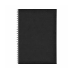 Agenda nedatata B5 Tucson, spira ascunsa, hartie offset alb, coperta neagra