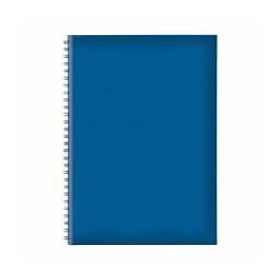Agenda nedatata B5 Tucson, spira ascunsa, hartie offset alb, coperta albastra