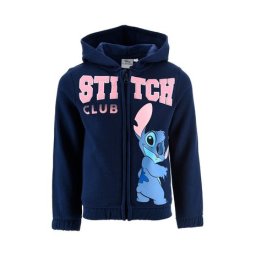 Hanorac maneca lunga cu fermoar si gluga Lilo Stitch