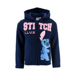 Hanorac maneca lunga cu fermoar si gluga Lilo Stitch