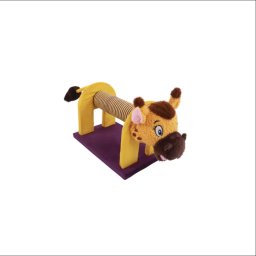 Ansamblu MASCARADE Cat Scratcher , Giraffe , scratcher colorat pentru pisici 53.5 x 18.5 x 23 cm