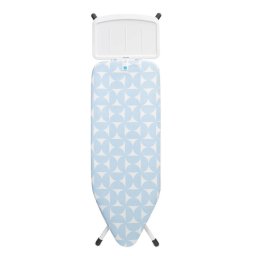 Masa de calcat Brabantia C 1005622, 124x45 cm, 7 pozitii de reglare, Suport generator de abur, Albastru deschis