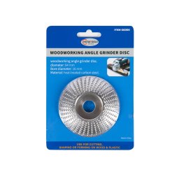 Disc arcuit, argintiu, de rindeluit lemn, 84mm