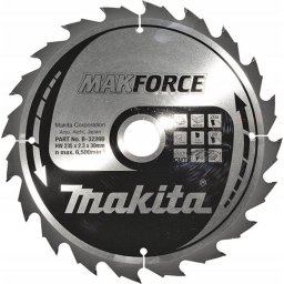 MAKFORCE - Panza fierastrau circular, lemn, 235x30x2.3 mm, 20 dinti