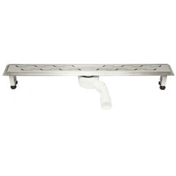 Rigola dus inox L= 700 mm cu model grila "S" si sifon DN40/50