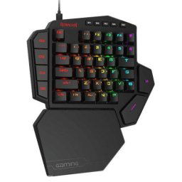 Tastatura mecanica One-hand Redragon Diti neagra iluminare RGB