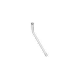 Mâner pentru oglinzi 1x14,8 cm inox/alb