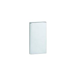 Placă de montaj 12 x 22,5 cm, inox/negru