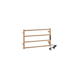 Uscător electric pentru prosoape 56x37 cm, 63 W, inox/cupru