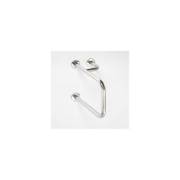 Bară de sprijin 23,5 x 38 cm, inox, argintiu