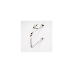 Mâner din inox, argintiu, 23,5 x 38 cm