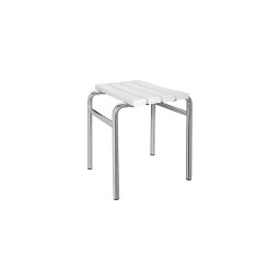 Scaun 44x45 cm argintiu/alb