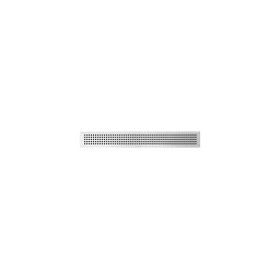 Grilă de scurgere 49,5x2,3 cm inox/argintiu