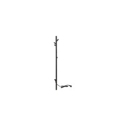 Uscător electric de prosoape cu bară, 118 cm, 30 W, negru