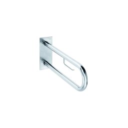 Mâner de sprijin 10x25 cm inox/argintiu