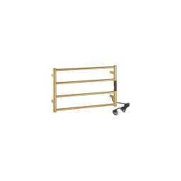 Uscător electric pentru prosoape 56 x 37 cm, 36 W, inox/auriu