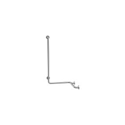 Bară de sprijin pentru duș 66x118 cm inox/argintiu