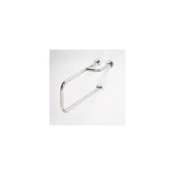Bară de sprijin 23,5 x 38 cm, inox/argintiu