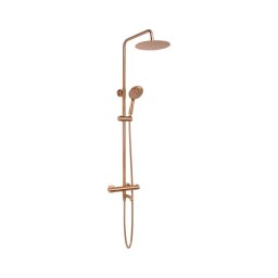 REA-P8807 - Set de duș LUNGO cu baterie termostatică, cupru periat