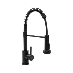 REA-B4820 - Baterie pentru chiuvetă COLIN, 42,5 cm, cu duș extractabil, negru