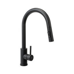 REA-B9147 - Baterie pentru chiuvetă FRESH cu duș extractabil, 39,5 cm, negru mat