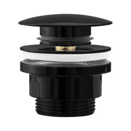 REA-A4100 - Scurgere CLICK-CLACK pentru lavoar, Ø 6,4 cm, negru lucios