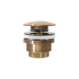 REA-A8110 - Ventil de scurgere pentru lavoar CLICK-CLACK Ø 6,4 cm, auriu