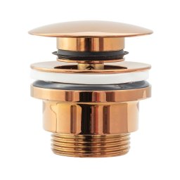REA-A533A - Set evacuare CLICK-CLACK pentru lavoar, Ø 6,4 cm, aur roz