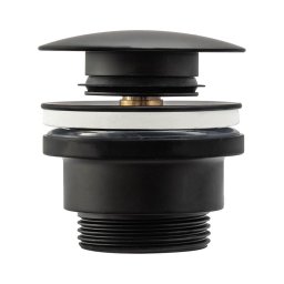 REA-A5216 - Ventil de scurgere CLICK-CLACK pentru chiuvetă, Ø 6,4 cm, negru