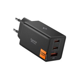 Incarcator de retea EE673EU GaN 2x USB-C + 1x USB-A Wall Charger 67W Negru