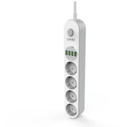 prelungitor ldnio se4432, 4 prize, 4 x usb-a, pd quick charge, 17w, 2m