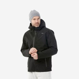 Geacă de schi și snowboard călduroasă și impermeabilă JKT 500 Negru Bărbați