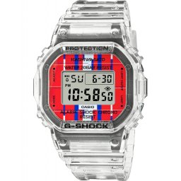 Ceas Barbati, Casio G-Shock, Digital DWE-5600KS-7ER, Set cu 2 bratari si carcase suplimentare