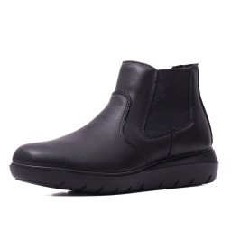 Botine dama din piele naturala, IMAC, IC856370 01-N, negru