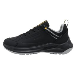 Pantofi barbati, Grisport, 904324-15505D22T-Negru, sport, piele naturala, impermeabil, cu talpa groasa, negru (Marime: 47)