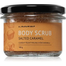 Almara Soap Body Scrub exfoliant de corp cu zahăr pentru celulită cu parfum Salted Caramel 180 g