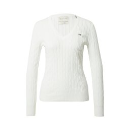 GANT Pulover alb natural