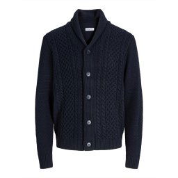 JACK & JONES Geacă tricotată 'JJPAUL' albastru noapte