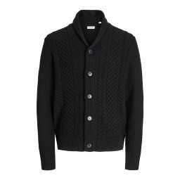 JACK & JONES Geacă tricotată 'JJPAUL' negru