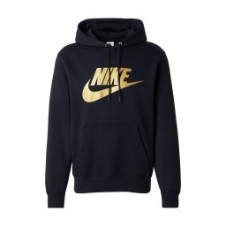 Nike Sportswear Bluză de molton 'CLUB' galben auriu / negru