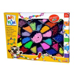 Art&Fun: Set gigant de mărgele colorate - 10.000 bucăți
