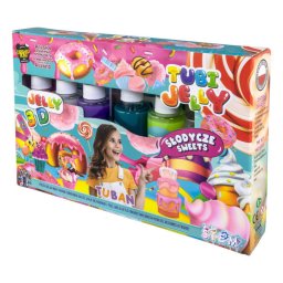 Set tubi jelly (gel modelator) cu 6 culori , dulciuri