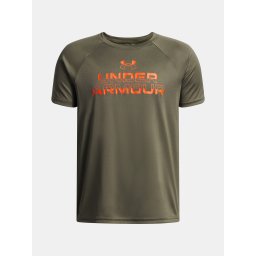 Under Armour UA Tech Split Wordmark SS-GRN T-Shirt for Boys - Boys