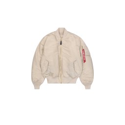 ALPHA INDUSTRIES Geacă de primăvară-toamnă 'MA-1 Heritage' bej / roșu