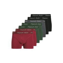 JACK & JONES Boxeri 'JACNORREBRO' gri bazalt / verde închis / roșu carmin / negru