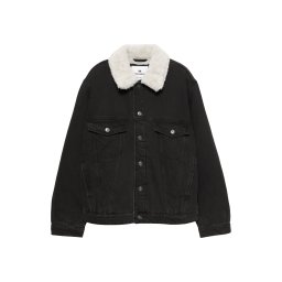 Pull&Bear Geacă de iarnă negru denim