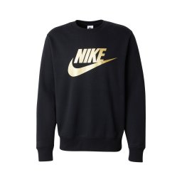 Nike Sportswear Bluză de molton 'CLUB' galben deschis / negru