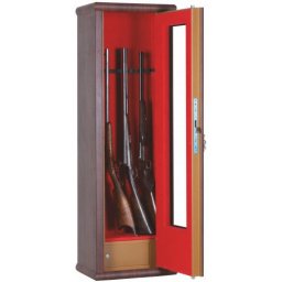Dulap 8 arme cu vitrina, cutie interioara, maro